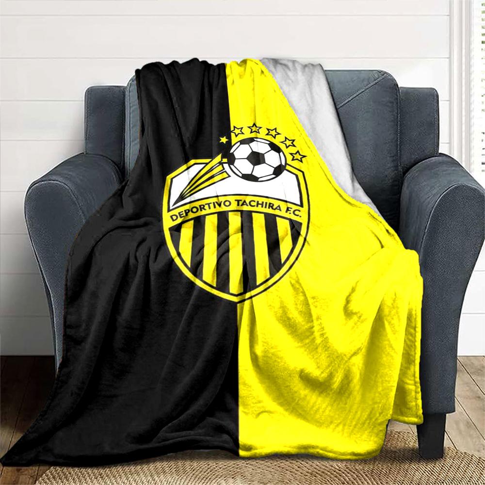 Deportivo Chicara FC Print Flannel Blanket High Quality Warm Comfortable Cover for All Seasons Perfect for Gifts Home Decor