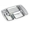 Plateau Repas Divisé en Acier Inoxydable 304 Zhiyuan pour Hommes