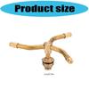 Garden Sprinkler Head With Resistance And Customizable Patterns For Lawn Coverage