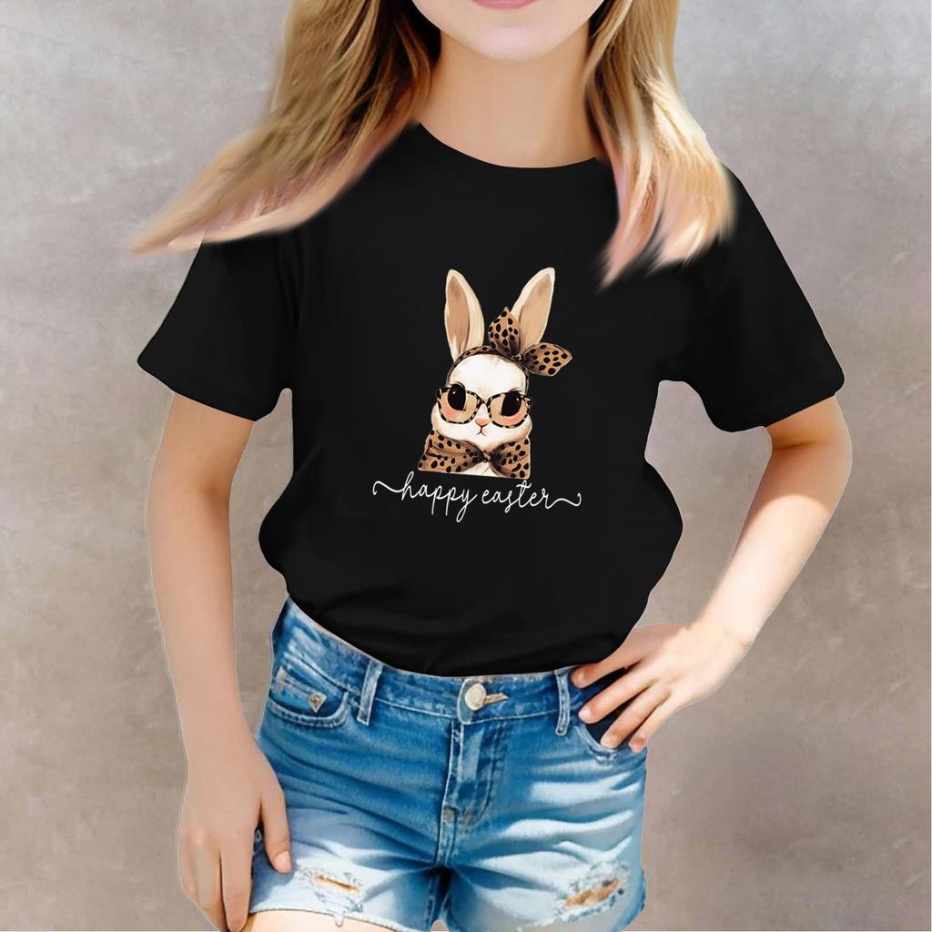 T-shirts för småbarnsflicka, pojkar, barntopp, pojkar och flickor, tryckt kortärmad t-shirt