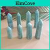 Stunning 1pc Natural Blue Amazonite Stone Column Quartz Crystal Wand For Healing
