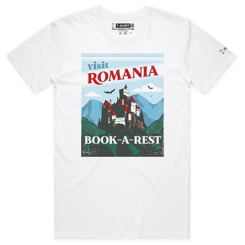 VOICEART Transylvanian Medieval Castle Graphic T-Shirt with Premium Design L