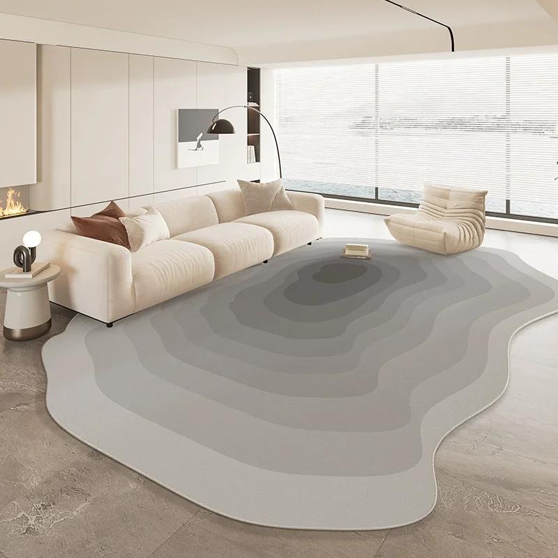 Special Shaped Cream Style French Carpet New Living Room Highend Light  Irregular Carpets Waterproof Nonslip Home Rug