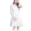 2026 Summer Women's Petite A-line Beach Dress with Tassel Spaghetti Straps