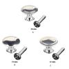 Comfortable And Durable Knobs For Cupboard Or Cabinet Handles Round Stainless Steel Knobs Drawer Knob Silver Door Knobs
