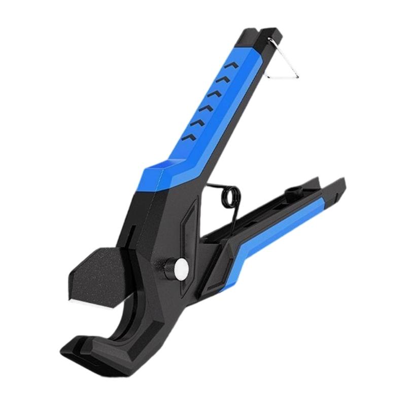 Heavy Duty Ratchet Pipe Cutter Tube Scissors For PVC Tubes Up To 75mm With SK5 Alloy Steel Blade And Safety Lock