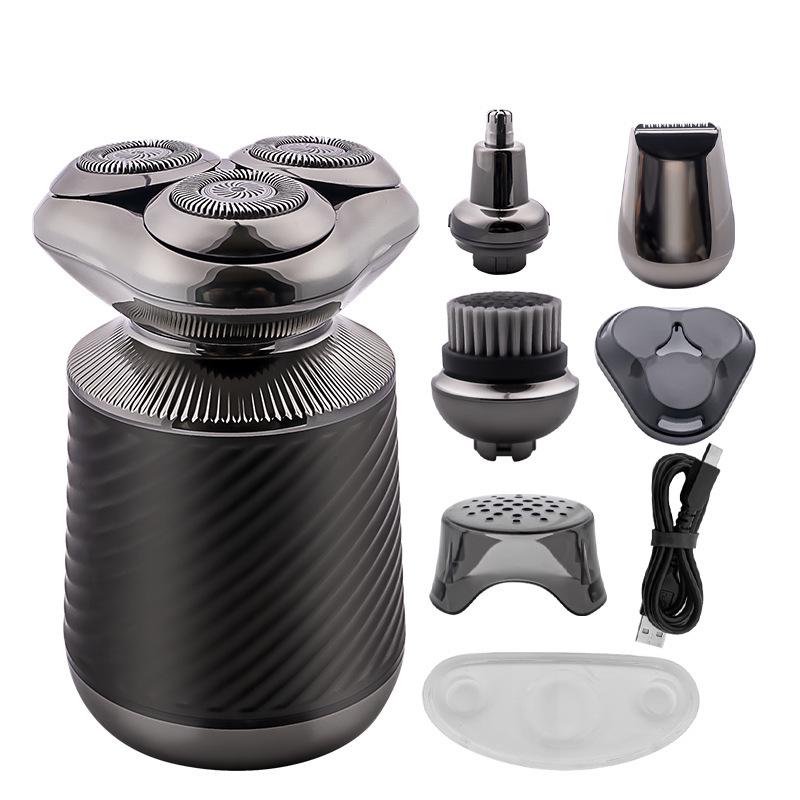 Men s 4-in-1 Multi-Functional Electric Shaver Set: Water-Resistant Razor & Nose Hair Trimmer WF-786