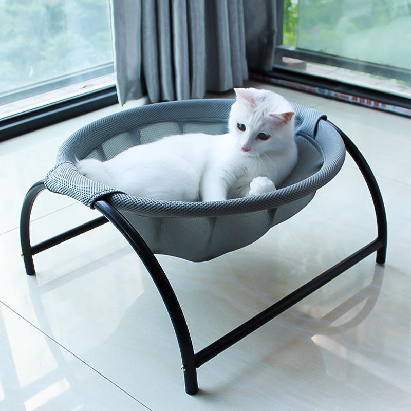 

Pet Moisture-proof Breathable Bed Easy Washed Off Ground Four-season Cat Dog Arched Shelf Hammocks Beds Pet Furniture Products