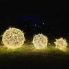 Outdoor LED Rattan Ball String Lights for Festivals and Landscape Decor