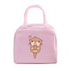 Cute Otter Printing Lunch Bags Women Portable Insulated Tote Bags Cartoon Otter Sloth Graphics Thermal Foods Eco Kids Lunch Bags