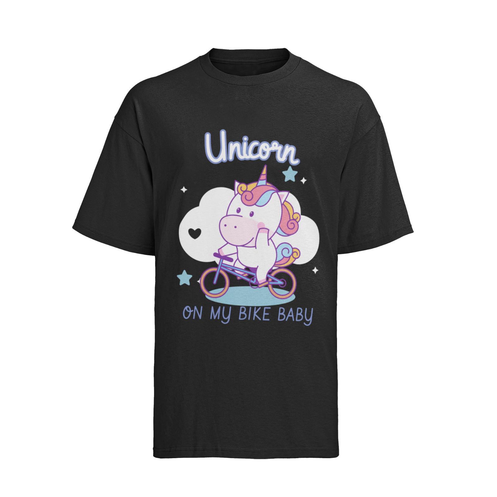 Organic Cotton Mens T-Shirt Mens Womens Tees Top Bicycle Saying Bike Funny Unicorn Tour de France 2XL