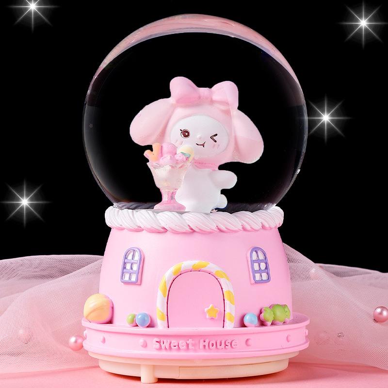 Boîte à musique boule de cristal Cœur de fille Artisanat Décoration de bureau Maison Bureau Décoration de Noël Anniversaire Mariage Boîte à musique Décoration Cadeau