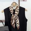 Patterned Shawl 90 CM Square Scarf Lightweight Printed Silk Scarf Stripes Square Headscarf  Women