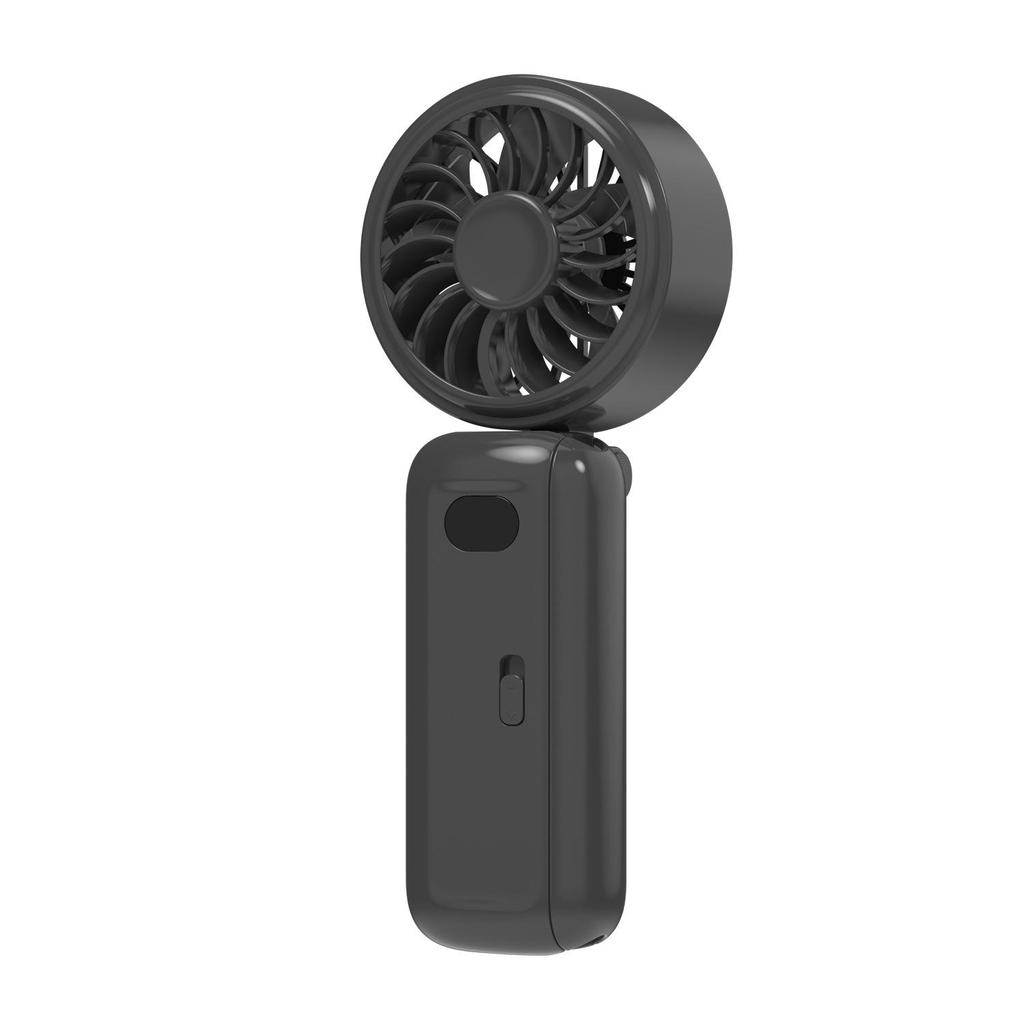 Portable Folding Handheld Fan with Umbrella Clip for Outdoor Use