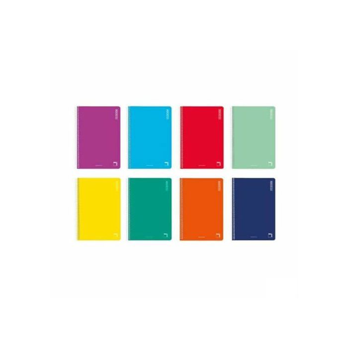 Lot de cahiers quadrillés - Pacsa - Multicolore - 30x20x21 cm - Couverture rigide - 80 feuilles - DIN A4 - Papeterie