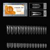 1Set Butterfly Style Nail Form Mold Smooth Plastic Nail Extensions Molds For Seamless Nail Extension Application