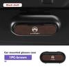 Suede Car Sun Visor Glasses Case Organizer Box Sunshade Holder For Citroen C4 C3 C5 C1 C2 C6 C4L DS3 DS4 Berlingo Picasso Jumper aiv256