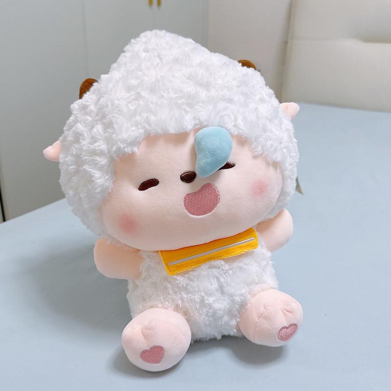 Pleasant Goat And Big Wolf Plush Toy With Soft Short Pile For Kids And Collectors