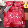 Easter Eggs Duvet Cover Set Happy Easter Themed Comforter Cover Kawaii Bedding Set Twin Queen King Easter Gifts for Teens Adults