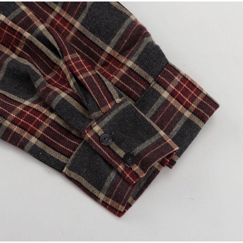 Loose Plaid Long Sleeve Shirt and Half Skirt Set Women's Versatile Turn-down Collar Wide Waist Belt 2025 Spring New