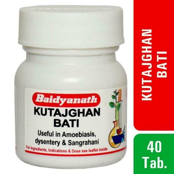 Baidyanath Kutajghan Bati 40 Tablets Pack of 2 for Digestive Support and Healthy Gut Function