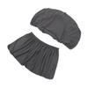 RV Dinette Cushion Cover Fully Wrapped Elastic Water Resistant Easy To Clean for RV Trailer Deep Grey