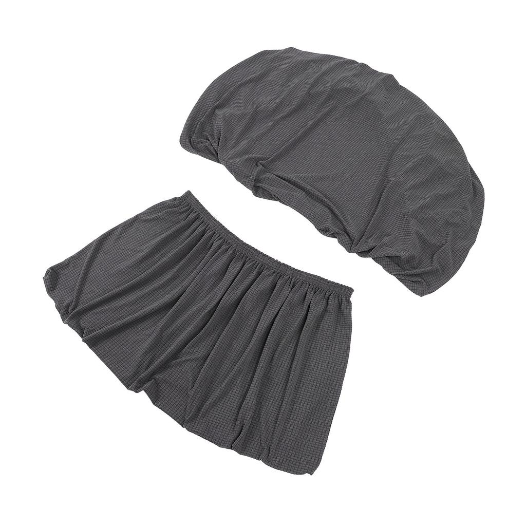 Wohnmobil Dinette Kissenbezug Vollständig Umwickelt Elastisch Wasserabweisend Leicht zu Reinigen für Wohnmobil Anhänger Tiefgrau