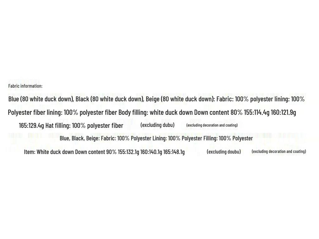 UNIFREE Short Hooded White Duck Down Jacket