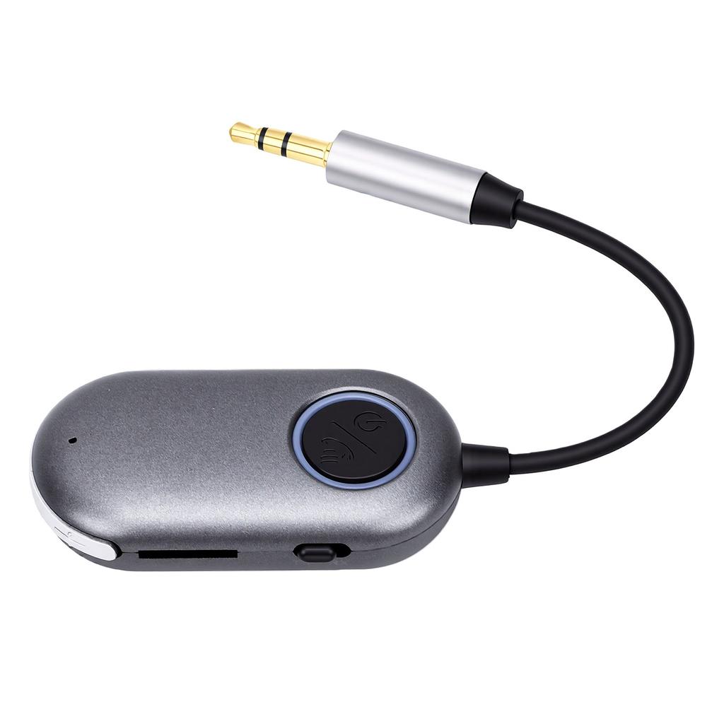 Bluetooth 5.3 Transmitter Receiver 3.5mm AUX Wireless Sound Transmitter Adapter for TV Airplane To Wireless Headphones