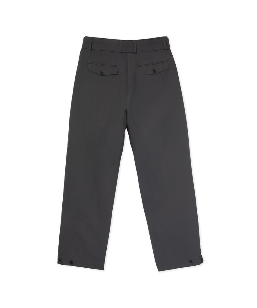 Sinkia Curved Pleated Tailored Trousers Slate Grey