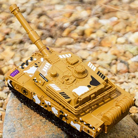 Tank Inertia Toy Excellent Workmanship Broken-proof Fadeless Pull Back Tank Inertia Vehicle Toys for Kids