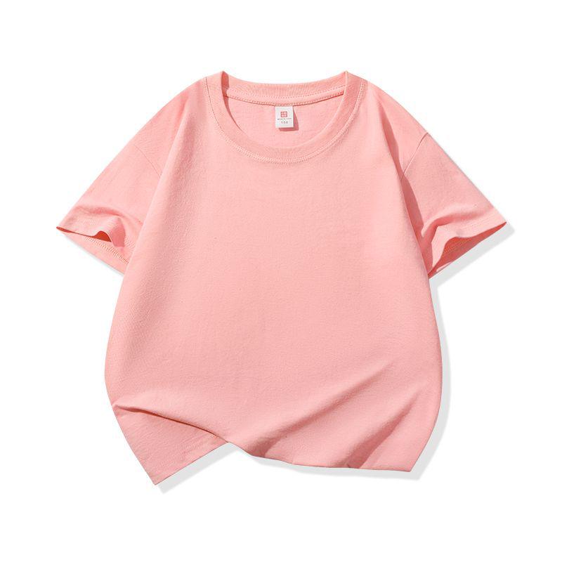Customizable Kids' Summer Short Sleeve T-shirt with Logo Print