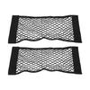 2PCS Car Trunk Storage Net Black Double Layer Storage Net Mesh Bag Mobile Phone Purse Keys Small Things 60 X 24cm