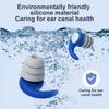 1 Set Anti-Noise Swimming Earplugs Waterproof P Silicone Ear Plug  for Travel Work
