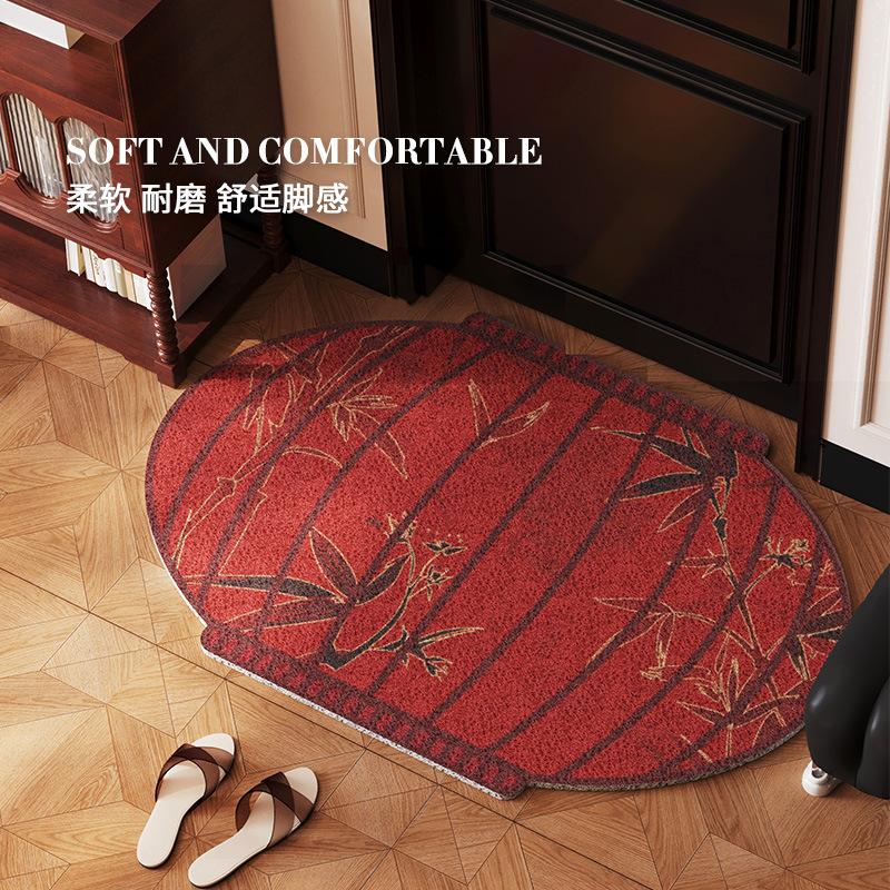 New Chinese Style Entrance Door Lantern Floor Mat Wedding Red Carpet At The Entrance