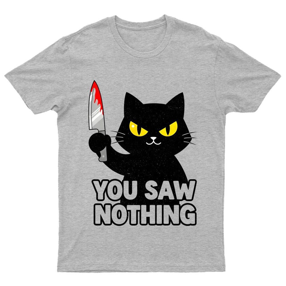 Black Cat Feline Humor TShirt Unisex Gift Retro Funny Nature Pet Lover Womens Unisex T-Shirt XXXXL