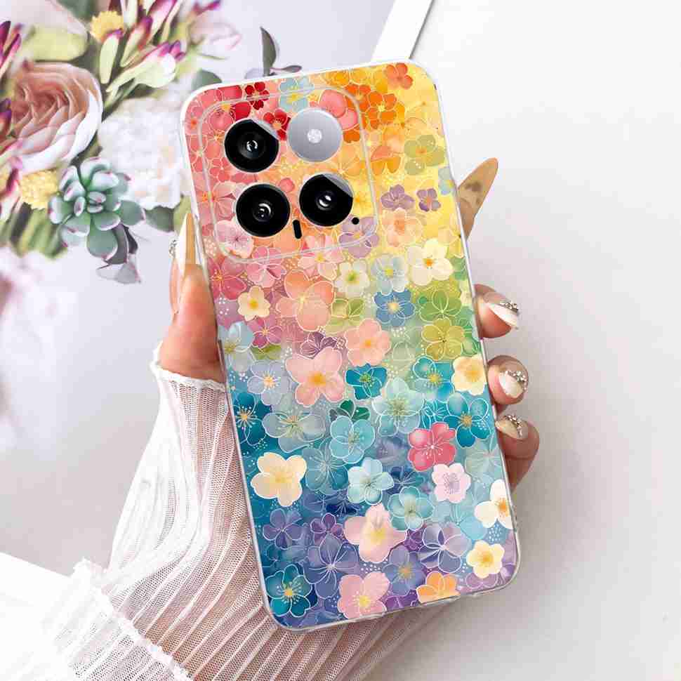 For Xiaomi Mi 14 5G 23127PN0CC Case Fashion Dragon Butterfly Silicone TPU Cover For Xiaomi Mi14 5G 6.36" 23127PN0CG Phone Shell