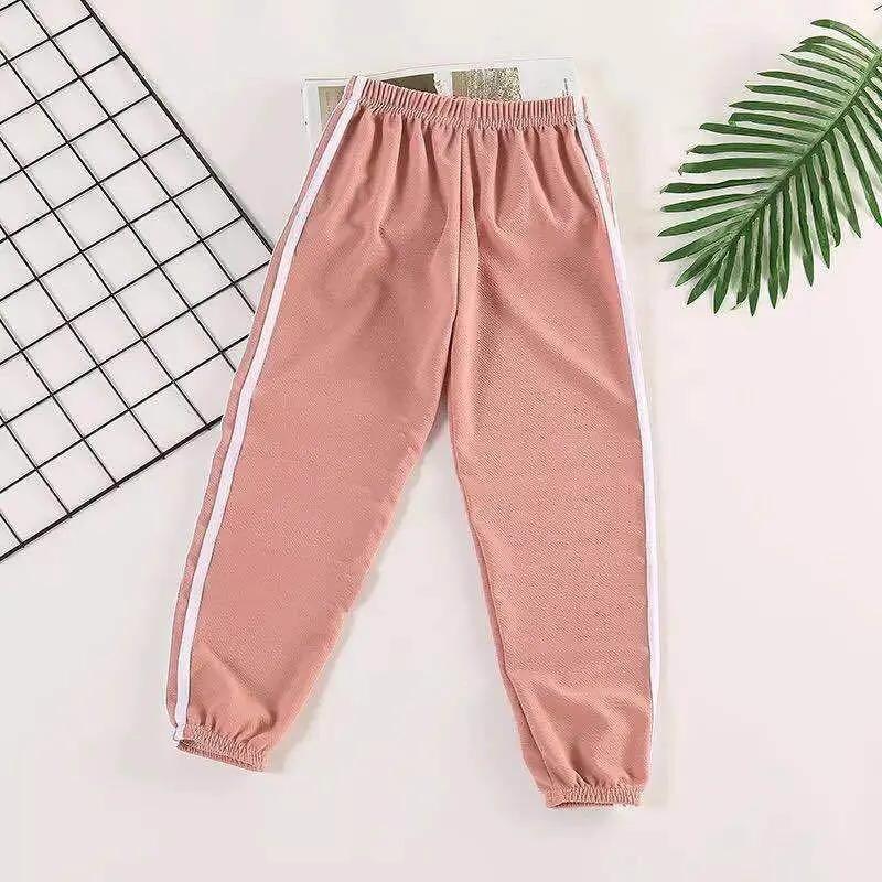 

Дитячі штани проти комарів Літні тонкі штани для хлопчиків і дівчаток Дитяче літнє взуття Штани Дитячі ліхтарики Повсякденні спортивні штани 100 рожевий