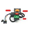 Motorcycle Electric Scooter Horn Turn Signal Headlight 3 In 1 Combination Switch Button for CLICK125 150 Enhanced Safety