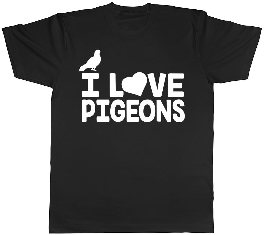 J aime les pigeons T-shirt pour hommes et femmes S