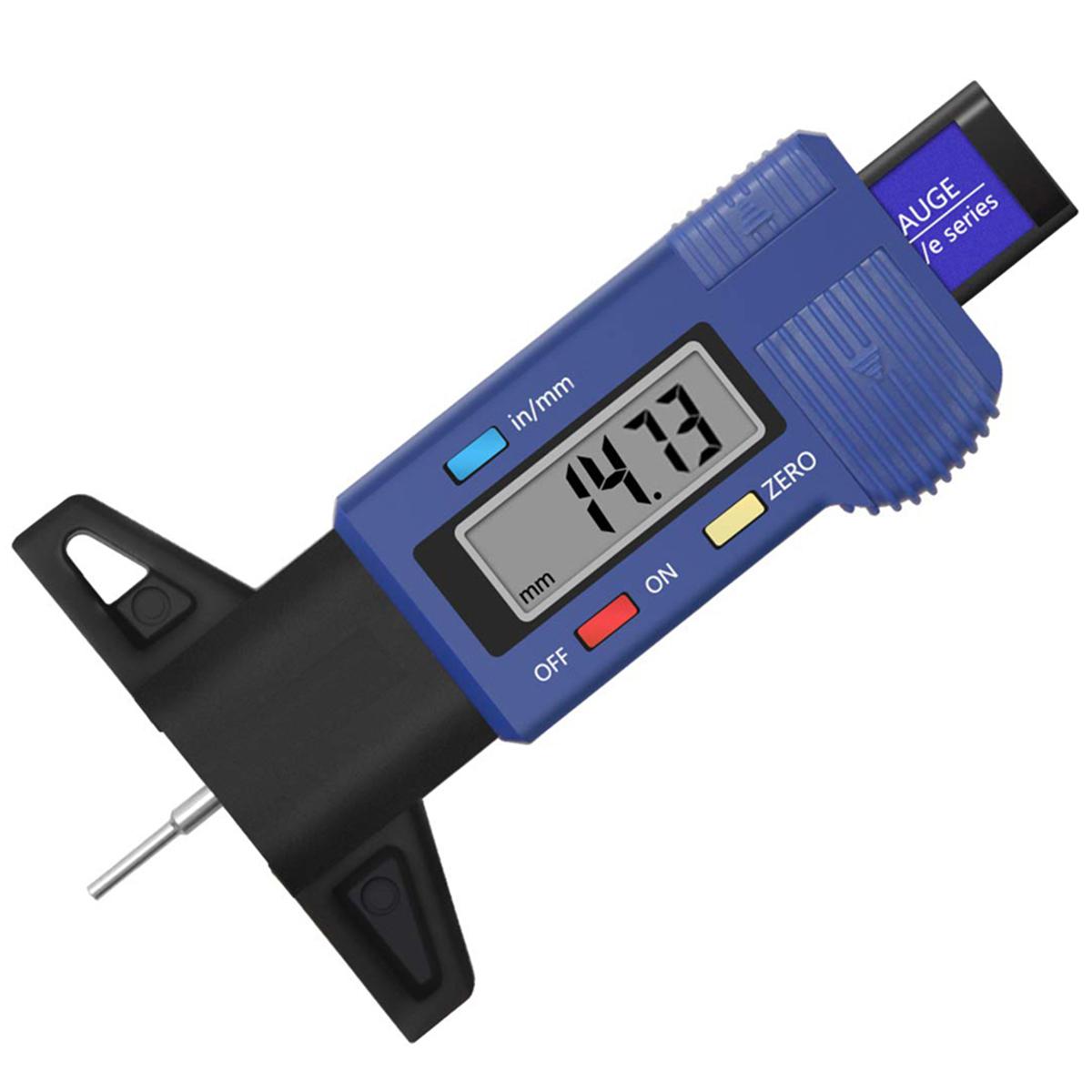 

Digital Tyre Tread Depth Gauge Multipurpose Car Tread Depth Tester Tool for Safe Auto Tyre Tread Monitoring Tyre Wear Detection синій