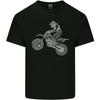 Motocross Line Drawing Dirt Bike MotoX Kids T-Shirt Childrens