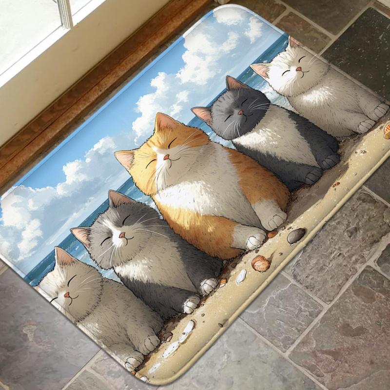 

Machine washable kitchen floor mat, indoor and outdoor door mat, bathroom absorbent mat, minimalist style home decoration mat 40x60cm