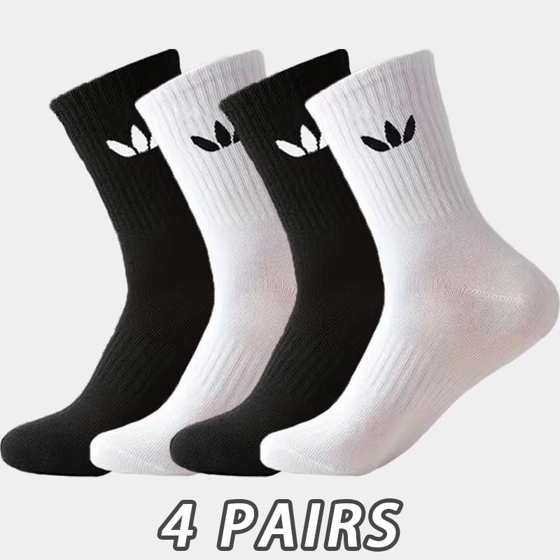 Xiaomi 2/4/6/8 pairs - unisex mid tube socks, clover sports socks, suitable for daily casual exercise and street wear