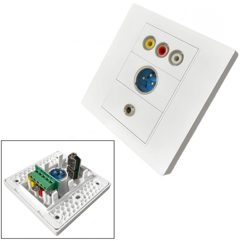 86 Type Modular Panel with Customizable Module Wall Plate Suitable for Multimedia Interfaces ABS Texture Embedded Frame