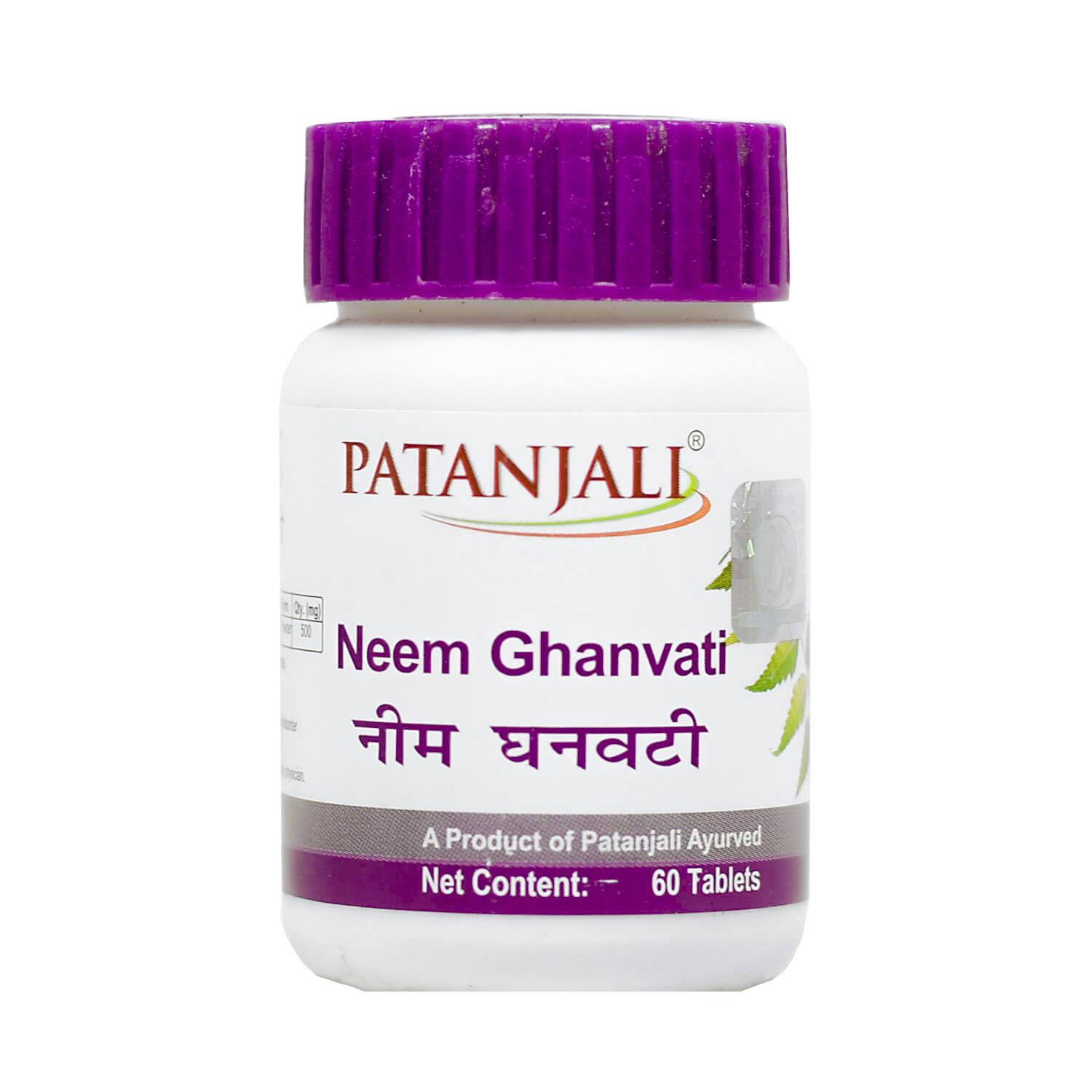 

Ним Гханвати (60 таб, 625 мг), Neem Ghanvati, Patanjali