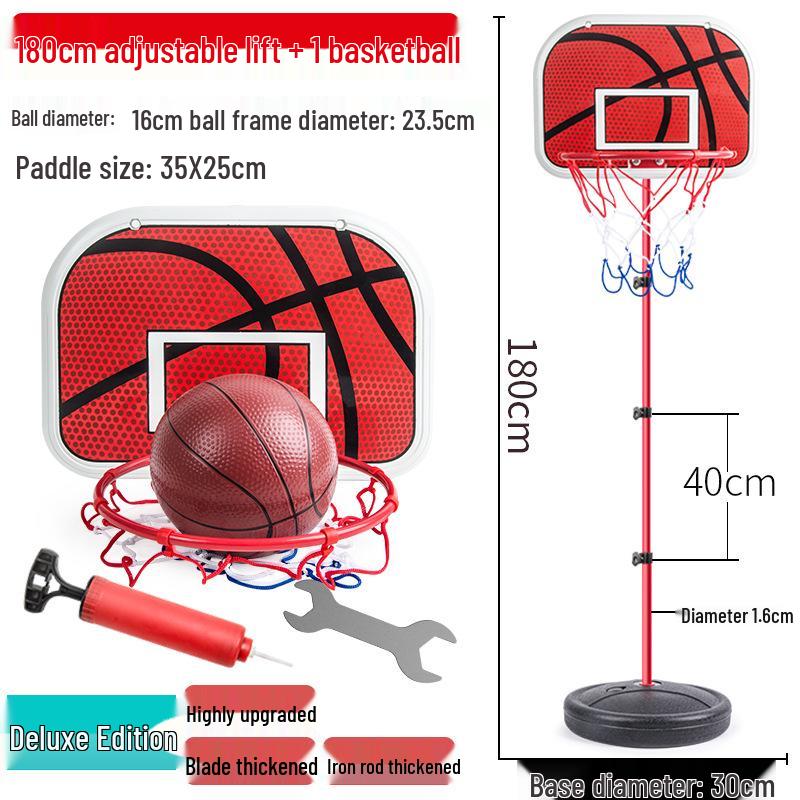 Adjustable Indoor Basketball Hoop with 6 Balls for Kids Ages 3-9