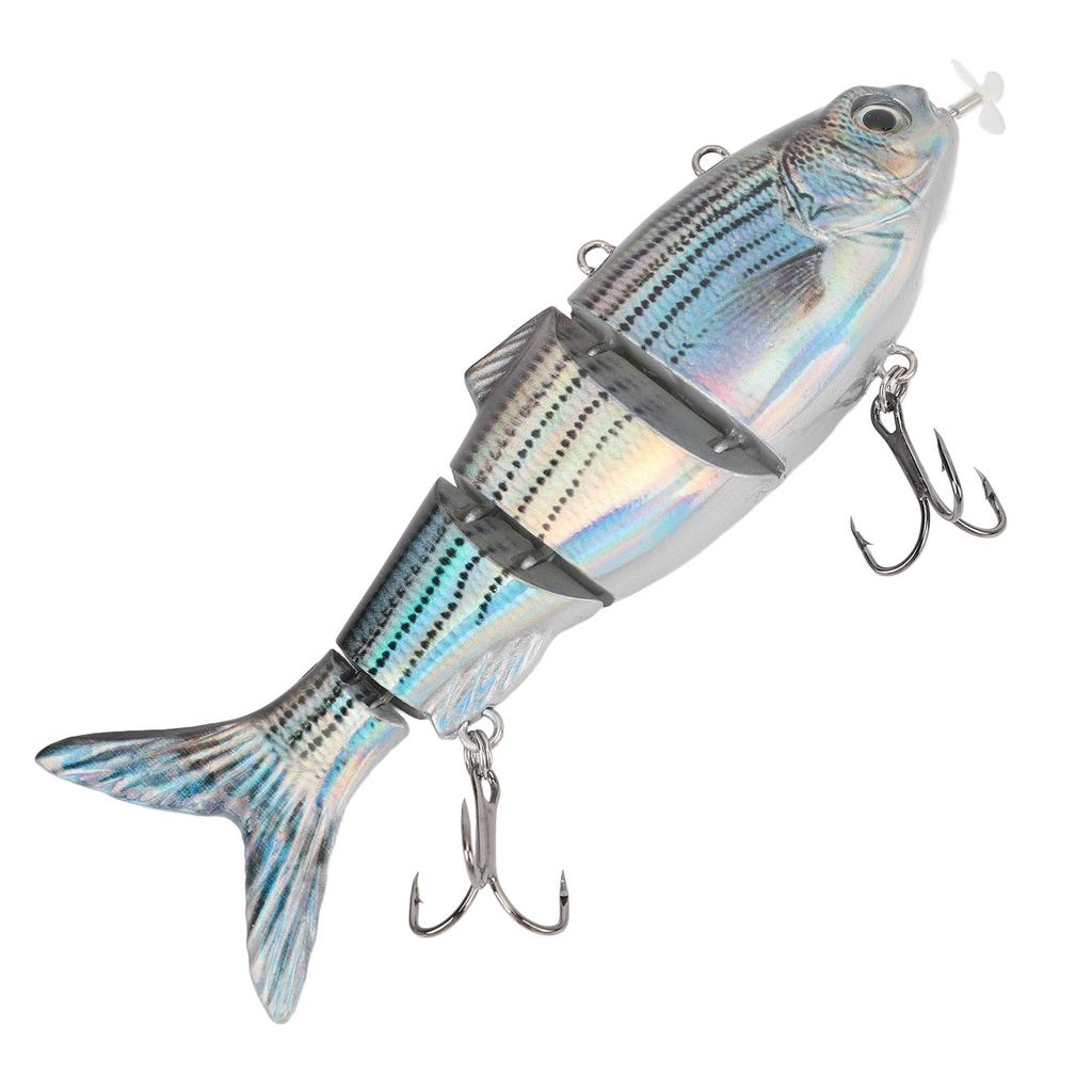 Swimming Fishing Electric Lures USB Rechargeable LED Light Wobbler Multi Jointed Swimbaits Lifelike Fishing Tackle T 620