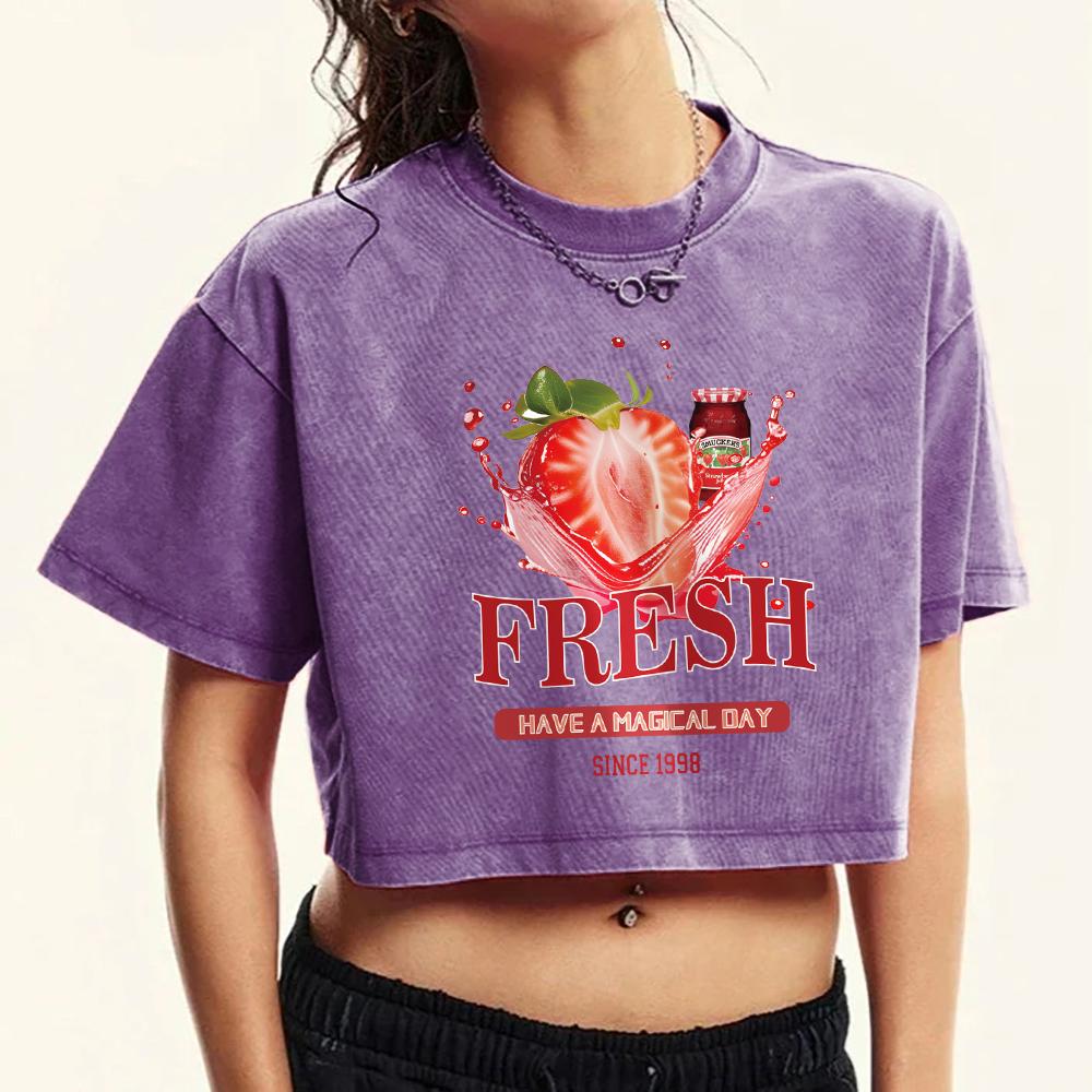 

Свежая консервированная клубника Принт Женская футболка Выстиранная Уличная С коротким рукавом Фитнес Футболка Топы Круглый вырез Хлопковые футболки XL