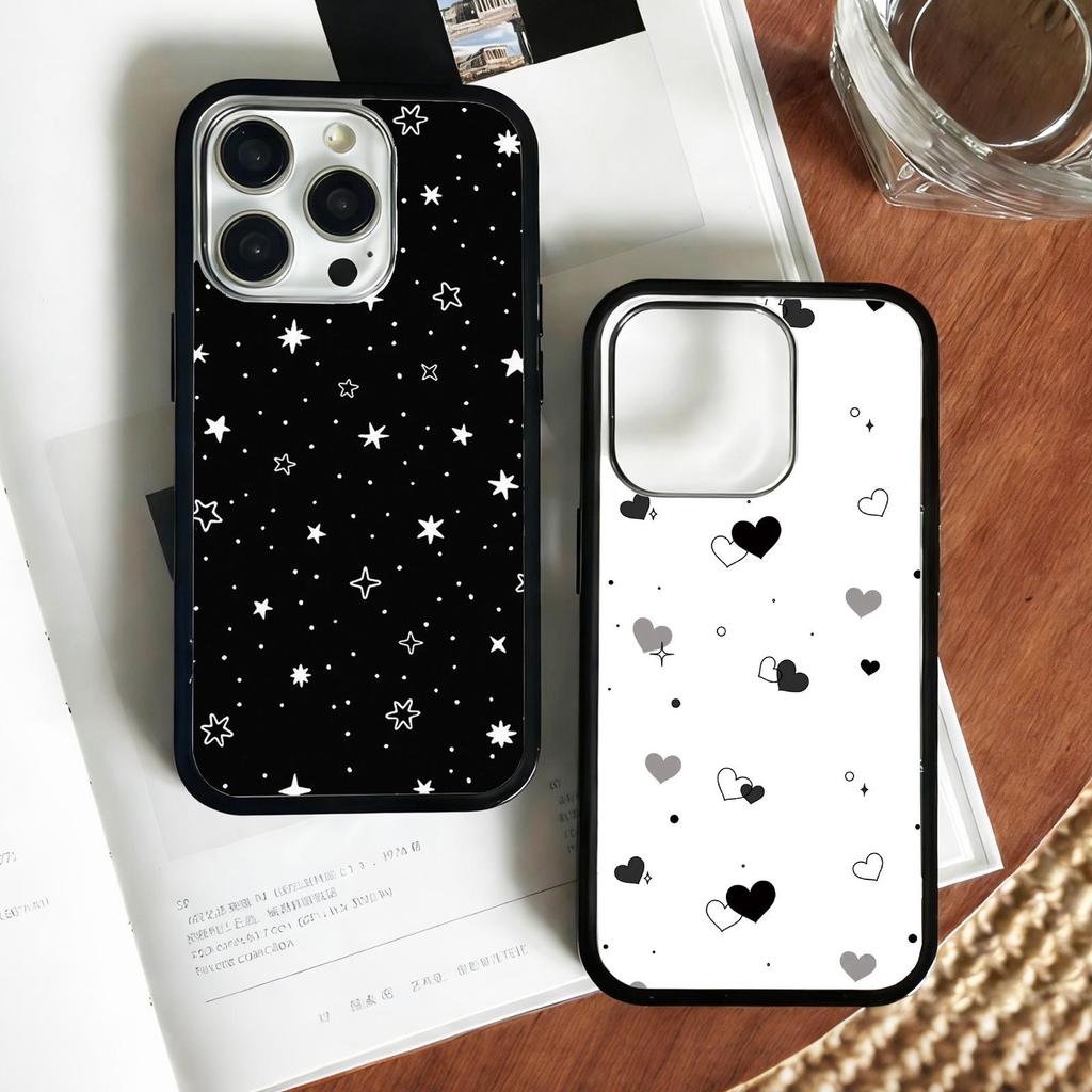 8 Sheets Girly Heart Korean Style Adhesive Phone Card Stickers, Decorative and Waterproof